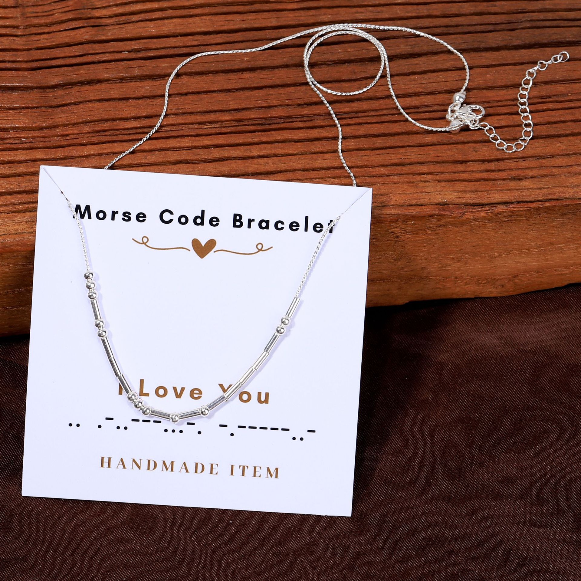 I Love You-Morse Code Necklaces - Image 2
