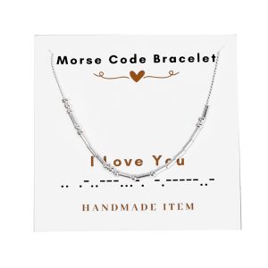 I Love You-Morse Code Necklaces