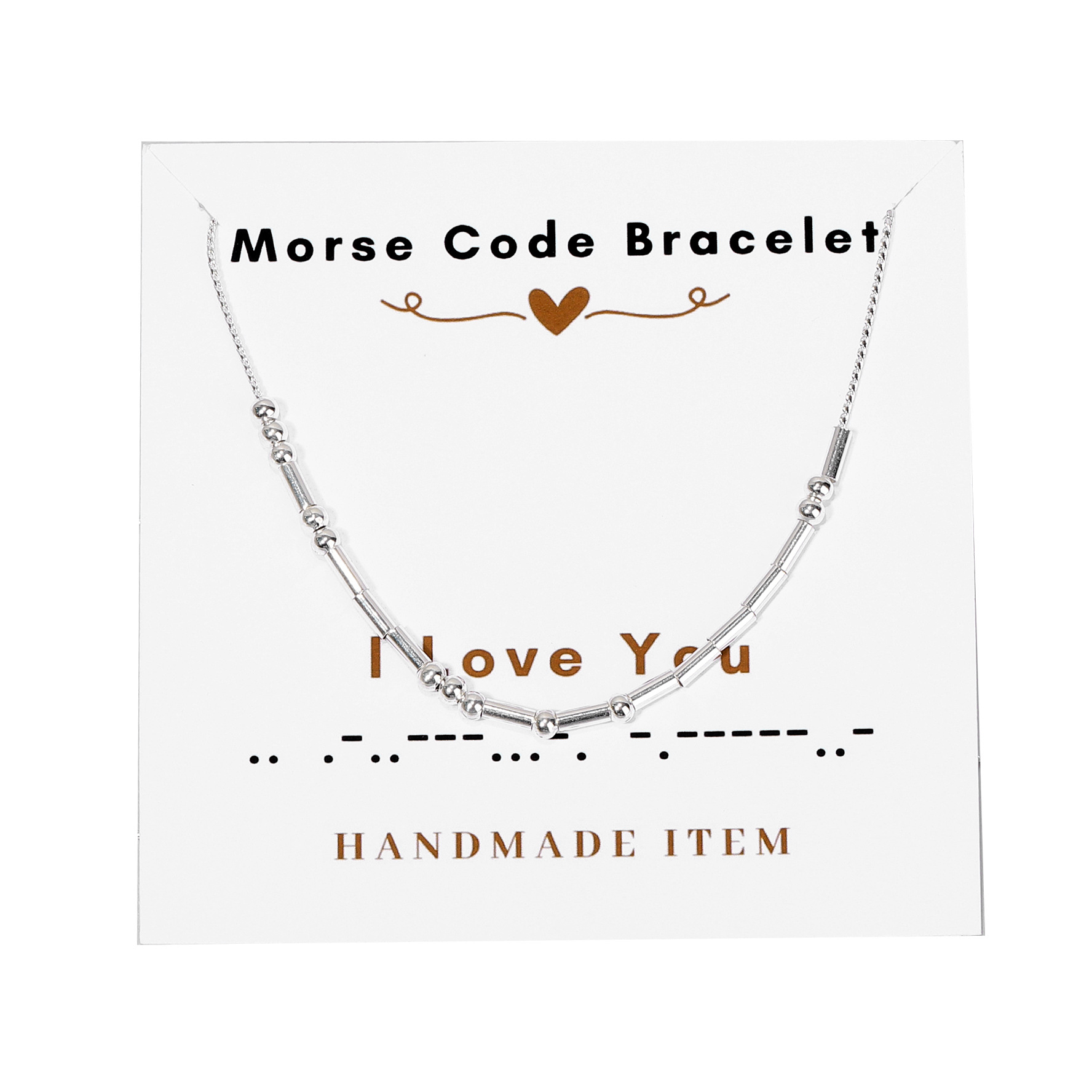 I Love You-Morse Code Necklaces