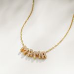 Initial Pendant Necklace in 18K Gold Plated Stainless Steel